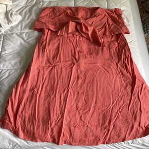 Front tie mini dress